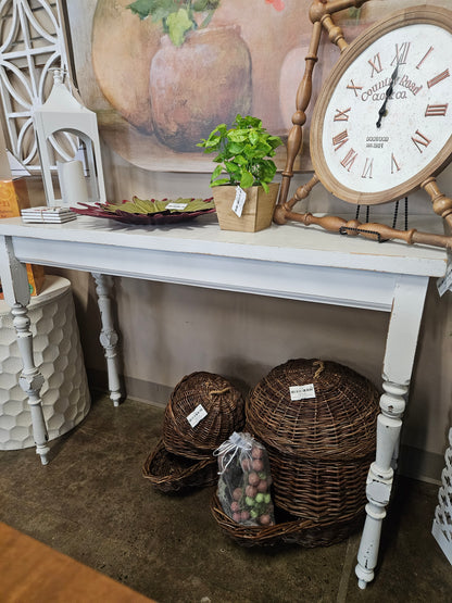 Rustic White Sofa/Console Table
