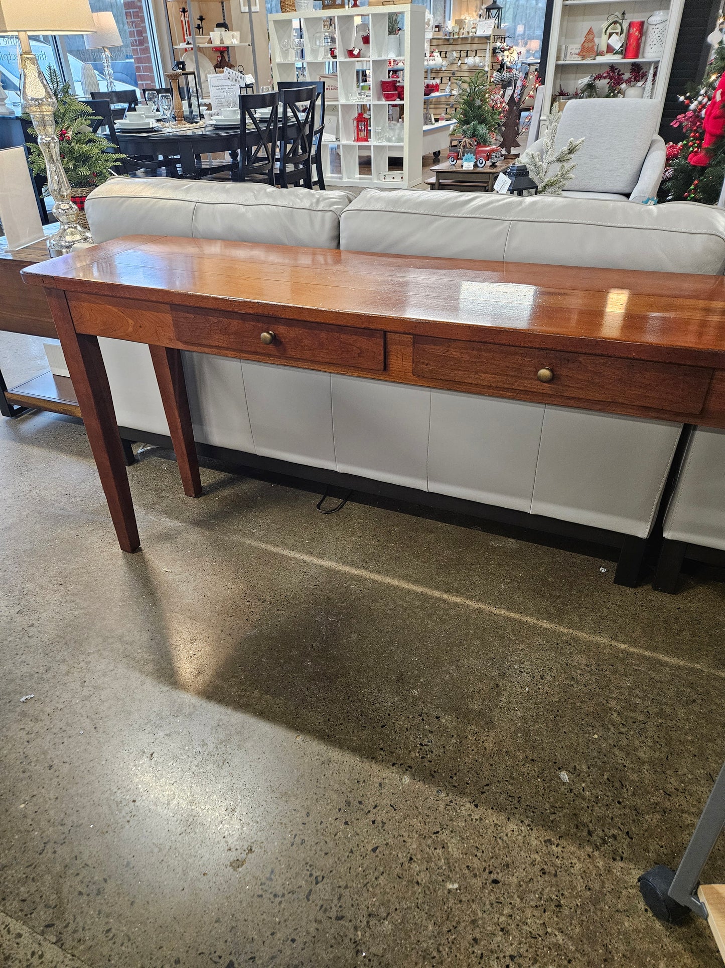 Long sofa table with 2 drawers