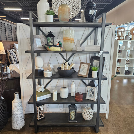Black Shelving Unit (Model Home)