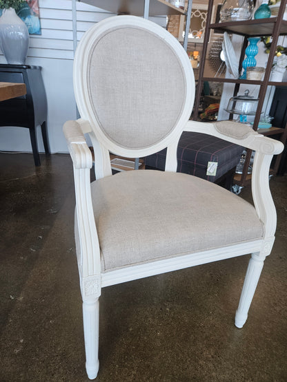 RH Distressed White Dining Chairs (setof6)