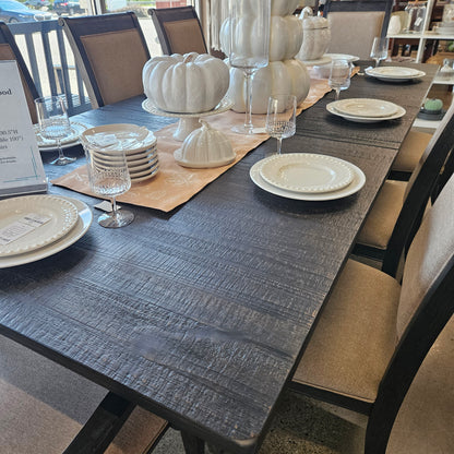 Coaster Black Dining Table w/ 8 chairs