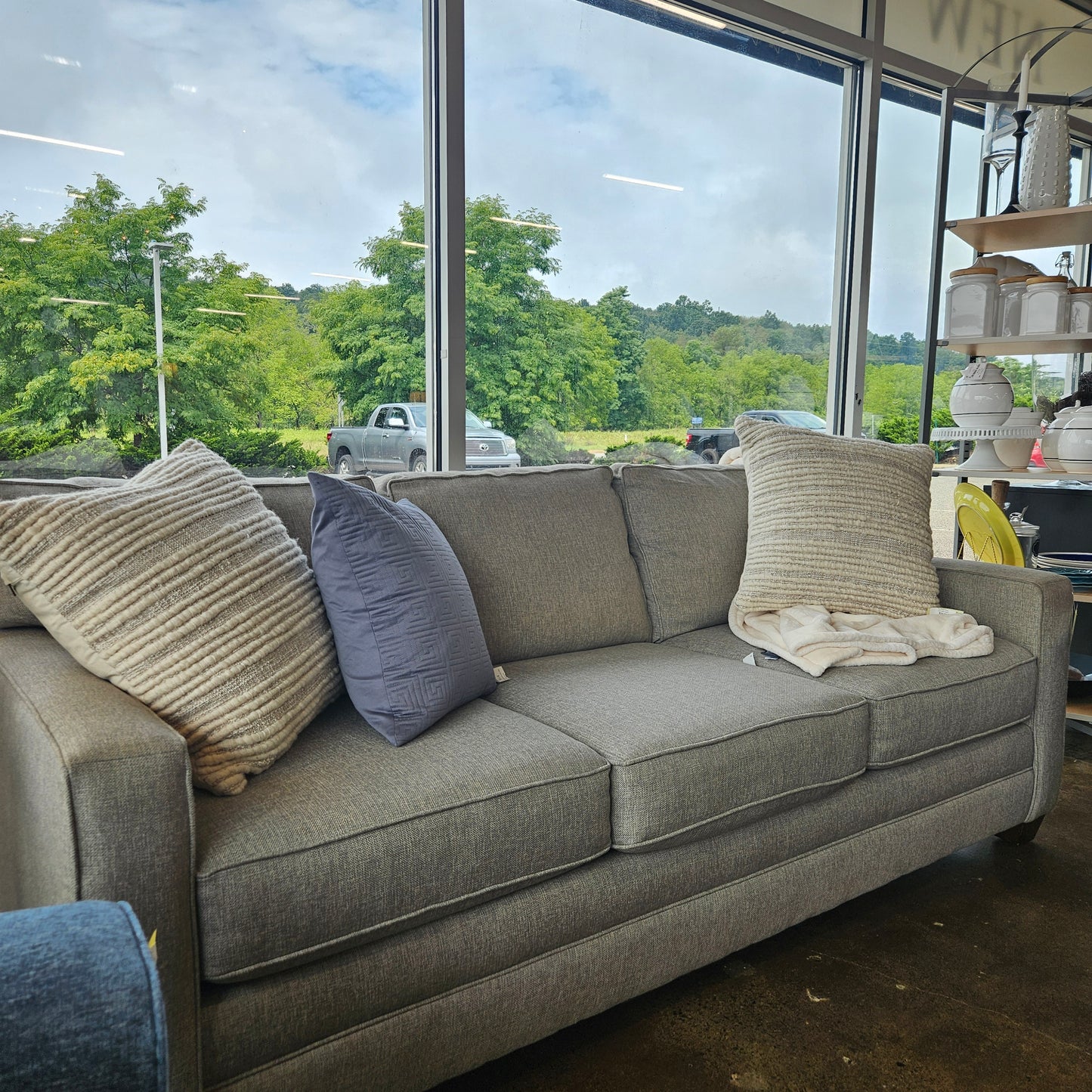 Bassett Gray Sofa