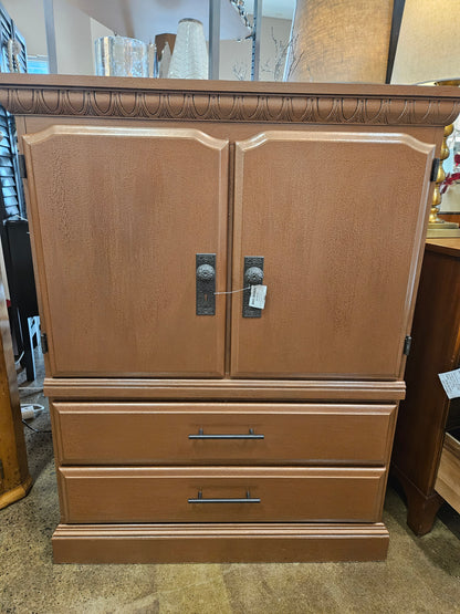 Painted cabinet with lower drawers
