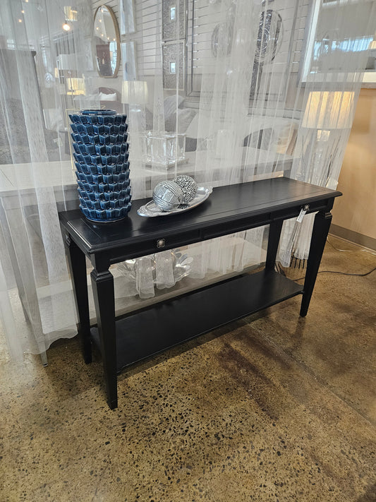 Painted Black Sofa Table