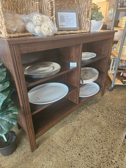 Low dark bookshelf