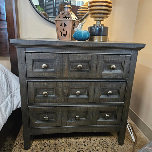 Black/brown nightstand (NEW Model Home)