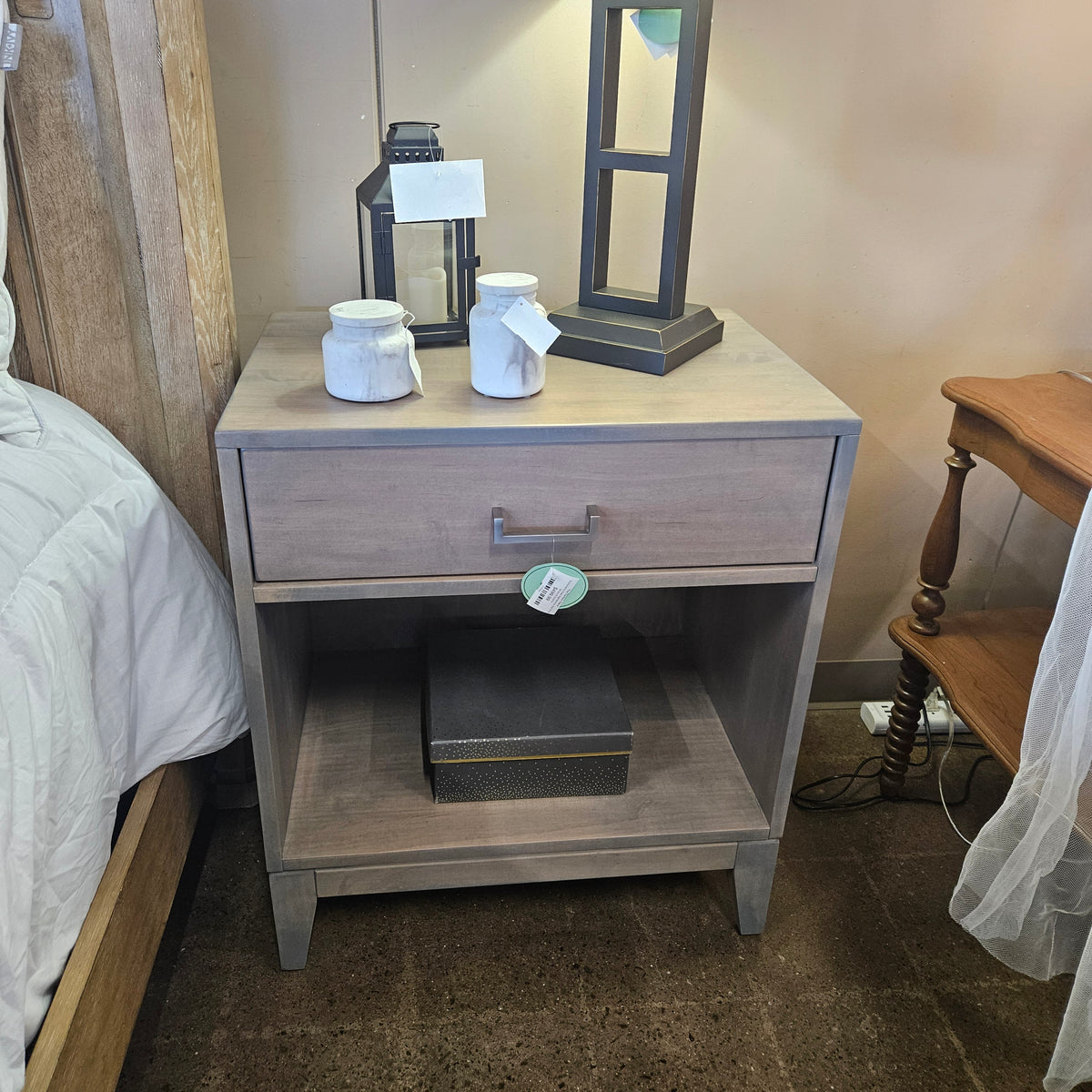 Coordinating Gray Nightstands (Set of 2)