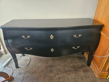 Black Bombay Chest w/ 2 drawers