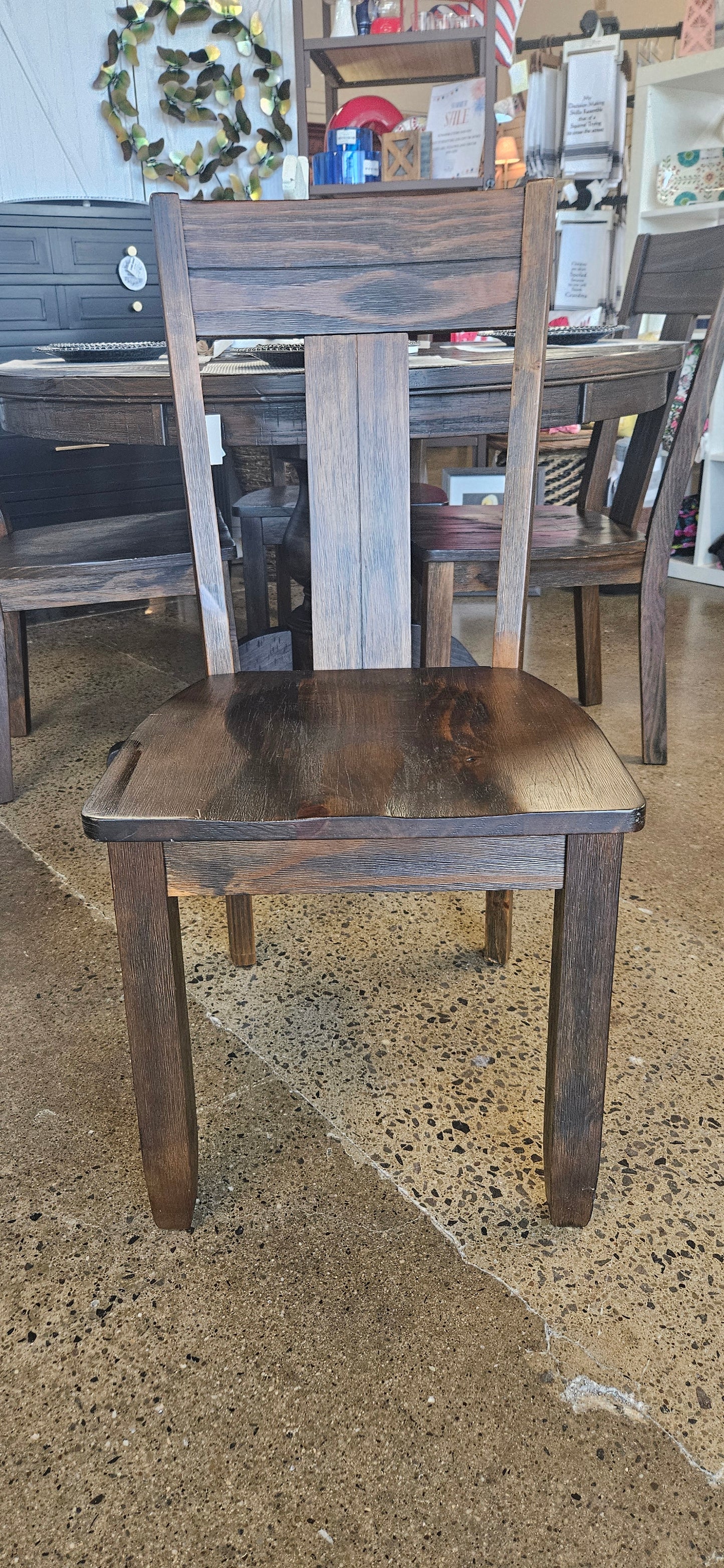 Ashley rustic dining table w/ 4 chairs