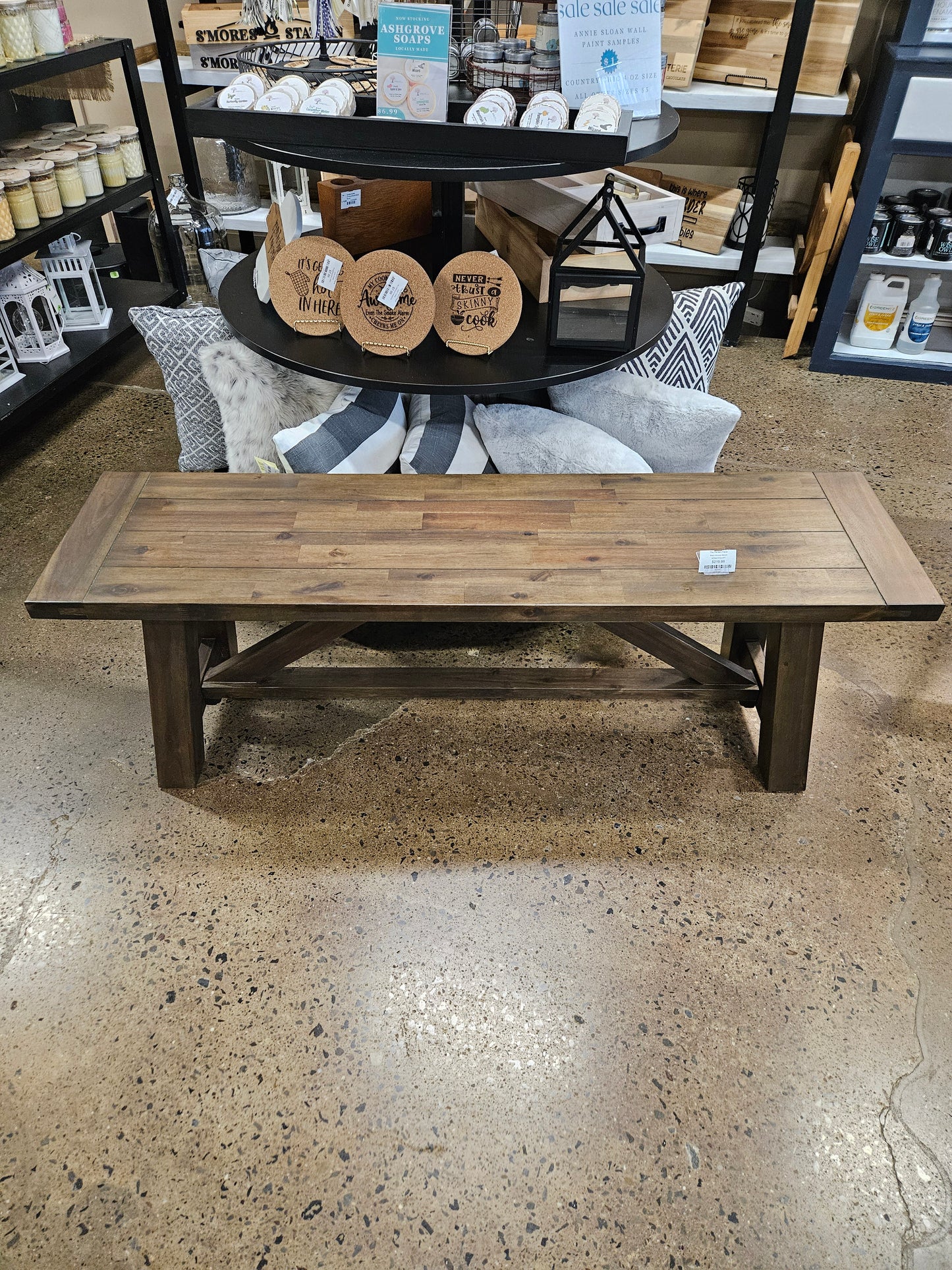 Plank Wooden Bench