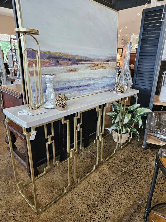 Hooker Marble topped Sofa Table