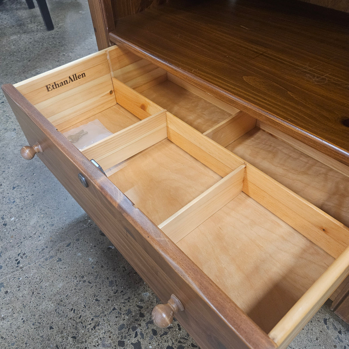 Wood Tone Cabinet on Wheels