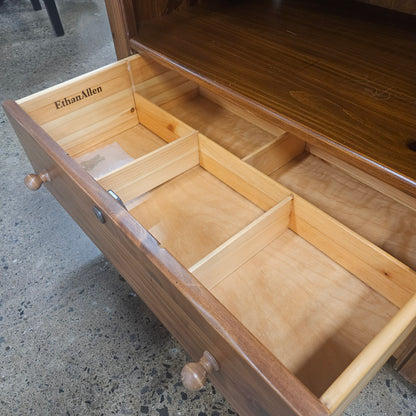 Wood Tone Cabinet on Wheels
