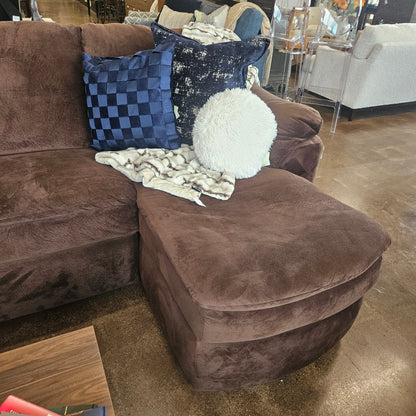 England Furniture Modular Brown Sectional