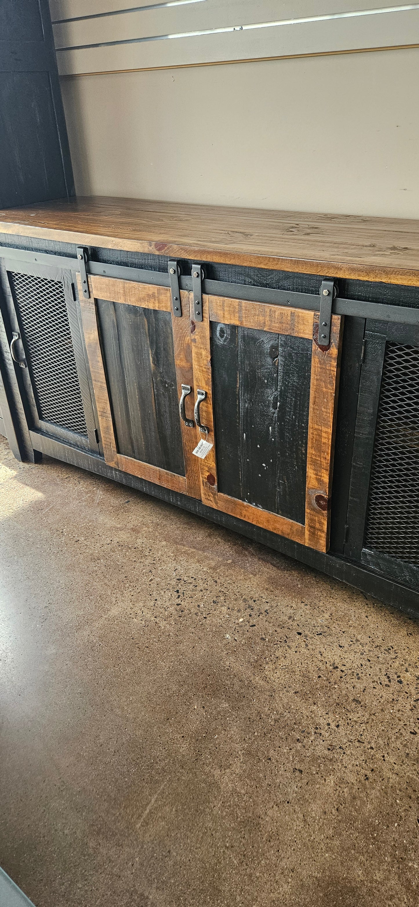 Modular Dark Wood Entertainment Center