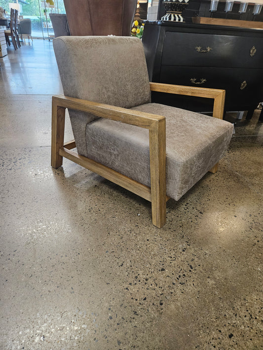 Wood frame accent chair (Model Home)