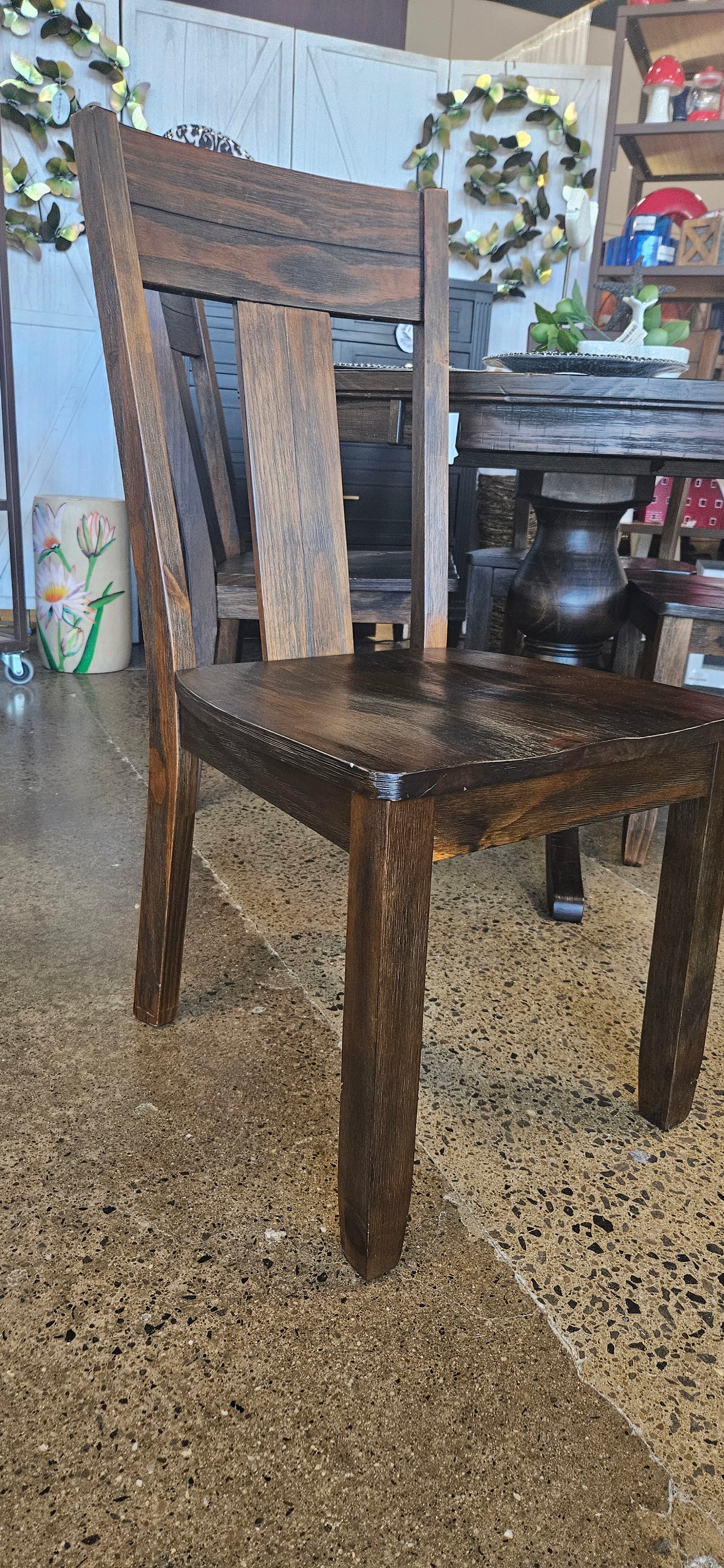 Ashley rustic dining table w/ 4 chairs