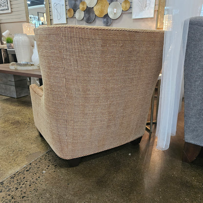 Smith Brothers ginger and taupe accent chair