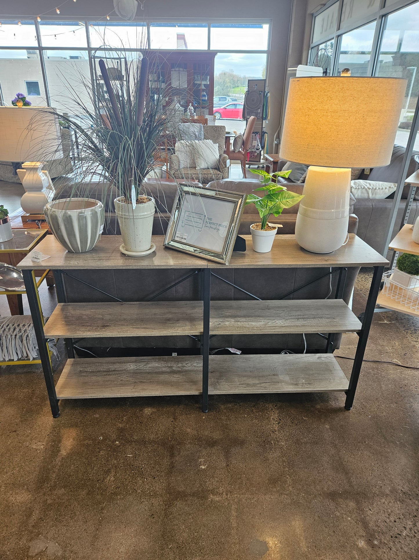Rustic/Industrial Console Table