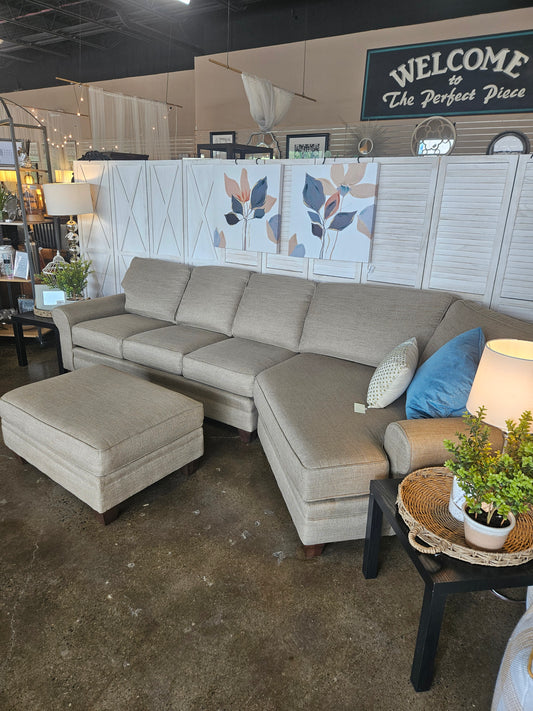Smith Brothers Sectional and Ottoman