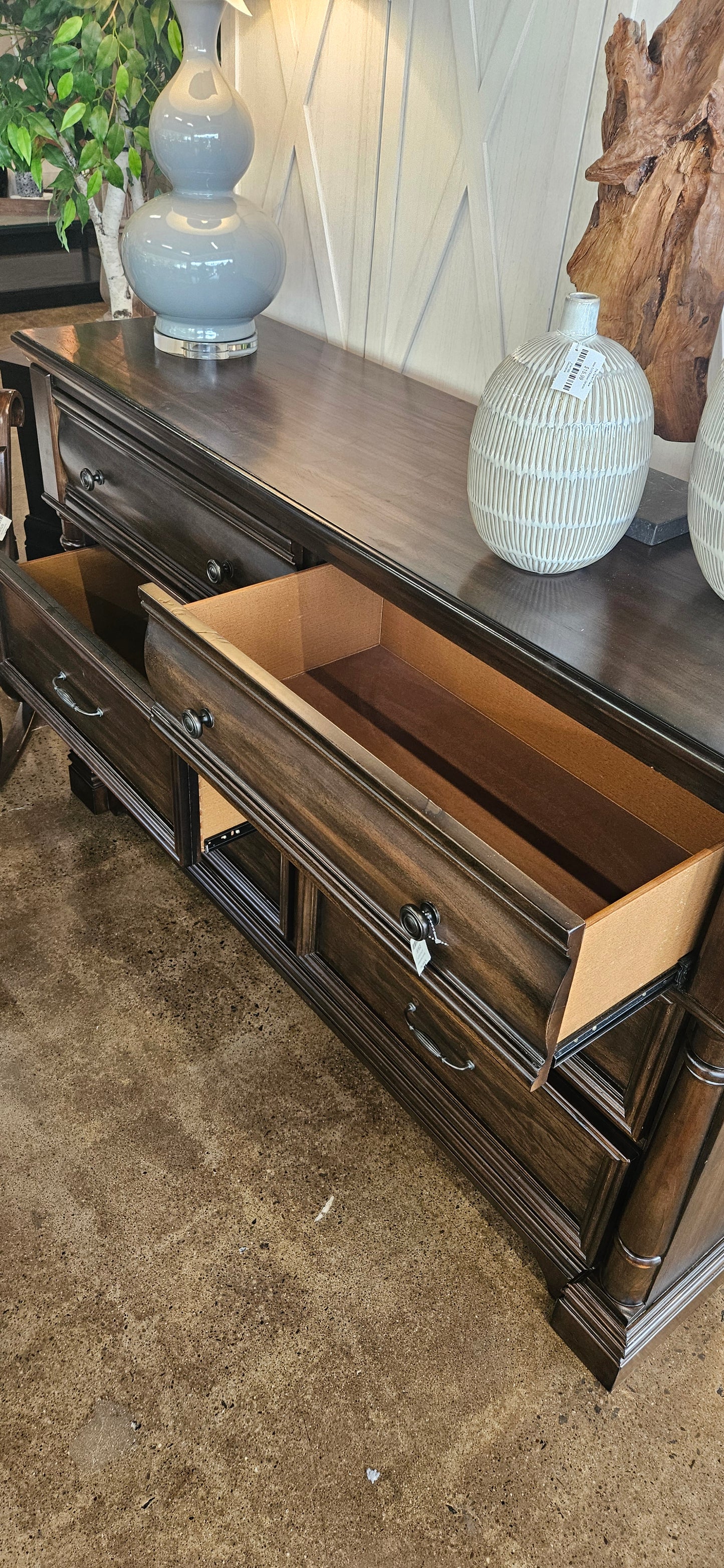 Dark wood dresser/sideboard