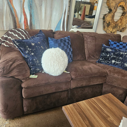 England Furniture Modular Brown Sectional