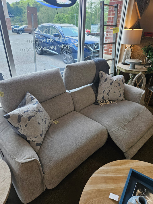 Grey Power Reclining Sofa