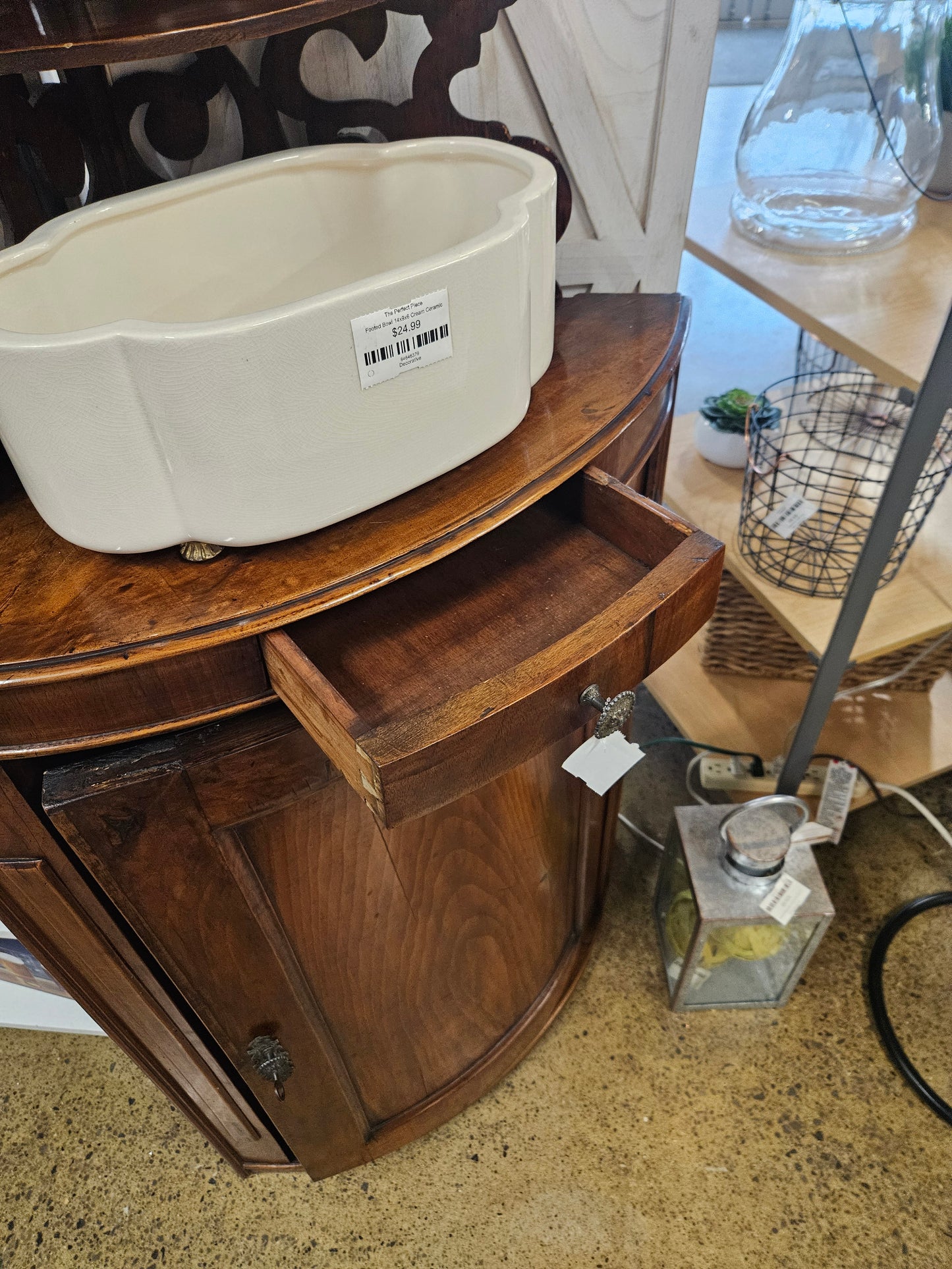 Antique Italian Corner Cabinet