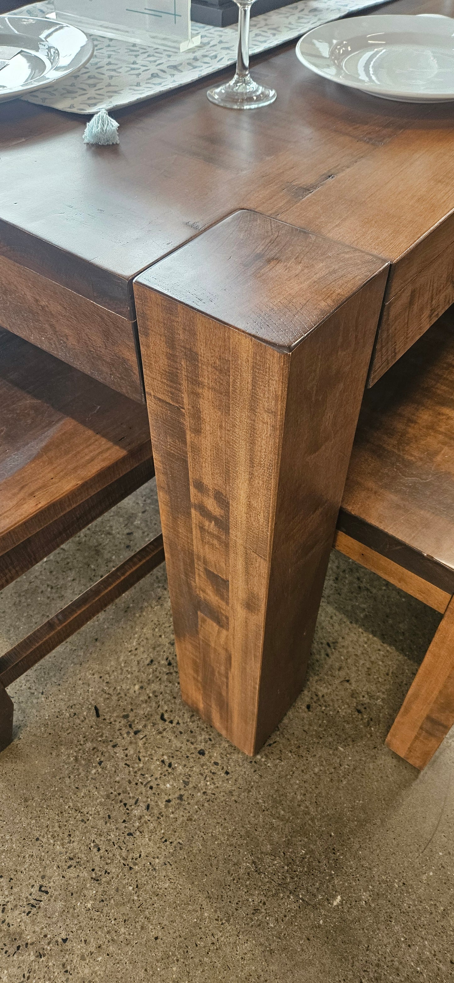 Amish Hardwood Dining Set