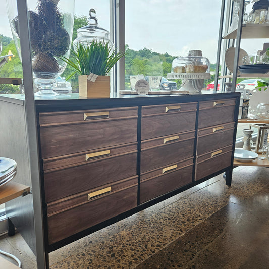 Refinished Black Buffet/Sideboard/Dresser