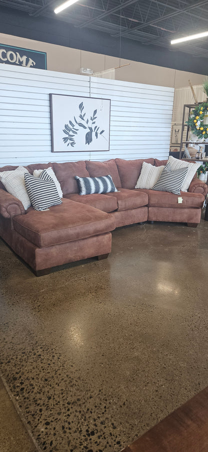 Ashley chestnut brown sectional