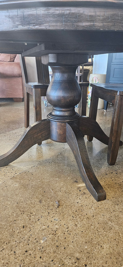 Ashley rustic dining table w/ 4 chairs