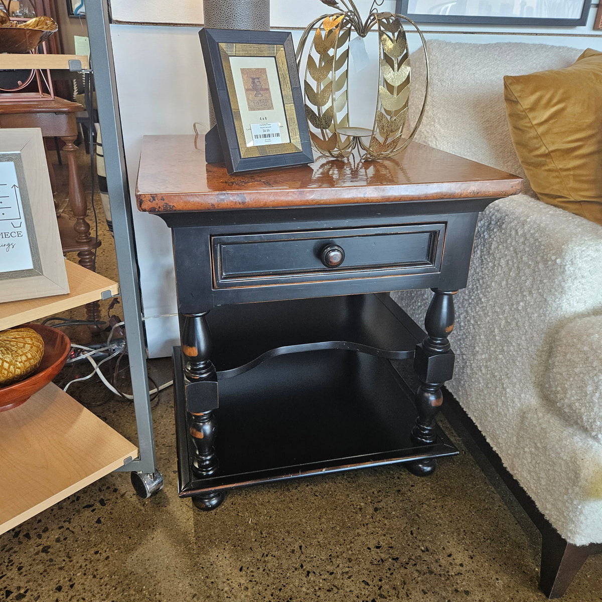 Arhaus Hammered Copper End Table