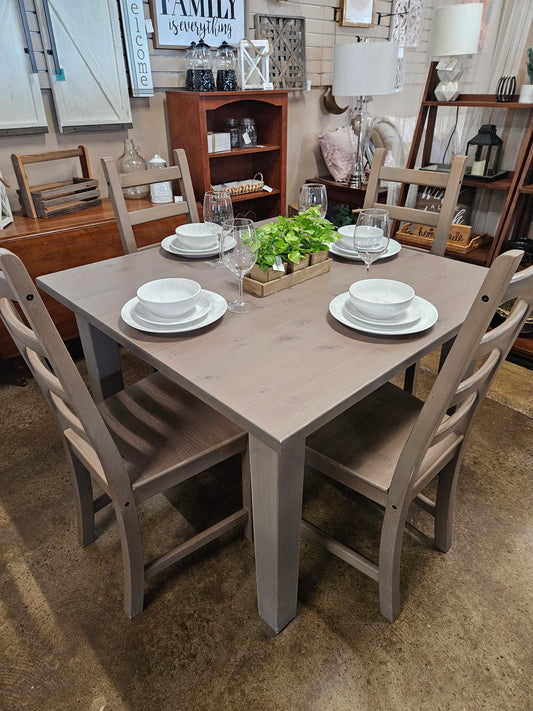 Grey Kitchen Table w/ 4 chairs