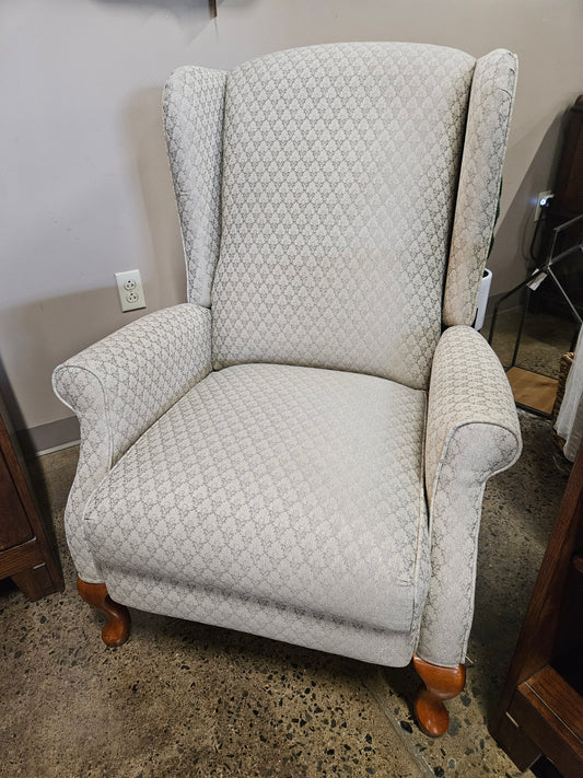 Cream Wingback Recliner