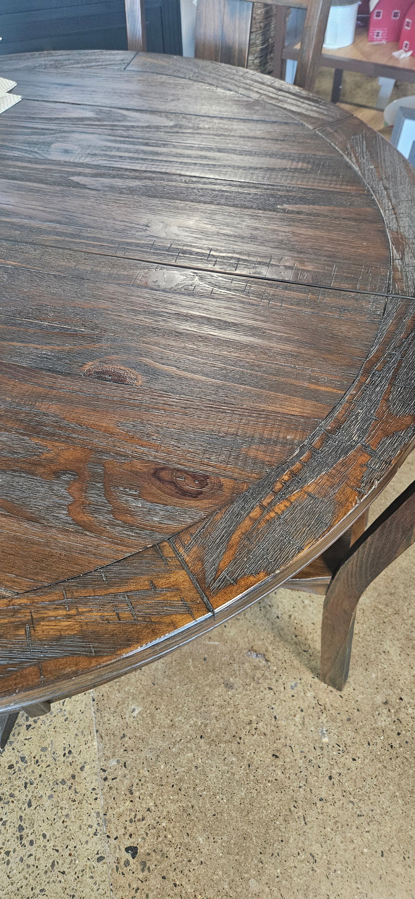 Ashley rustic dining table w/ 4 chairs
