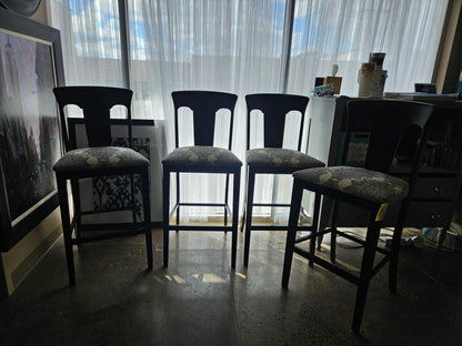 Black Bar Stools (Setof4)