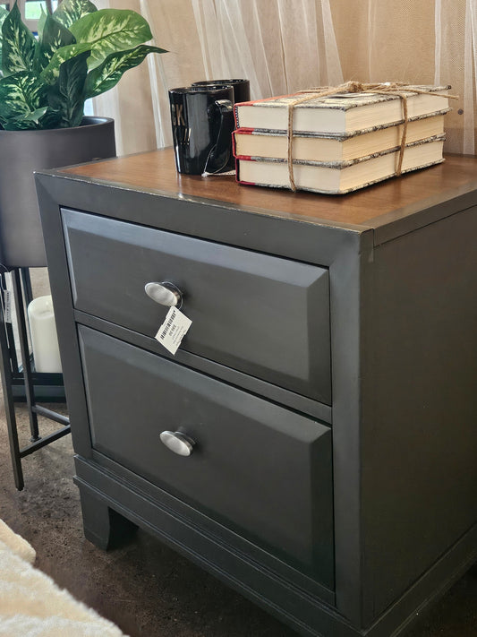 Grey Painted End Table
