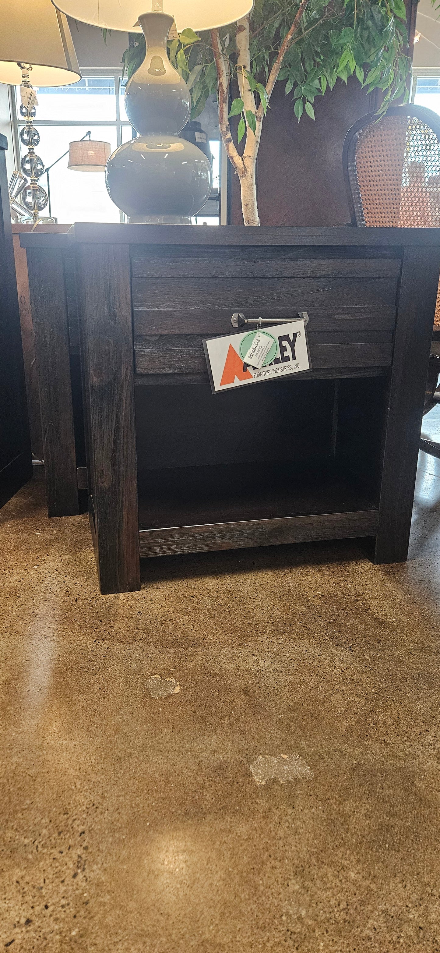 Ashley dark wood night stands (setof2)