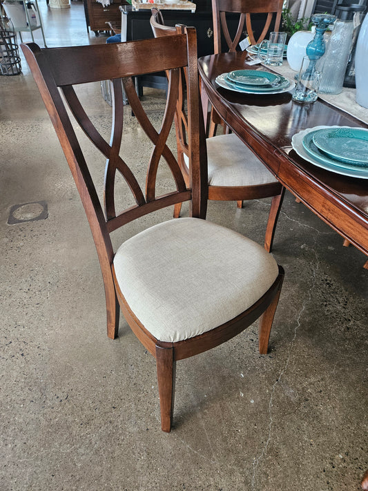 Ashley wood dining set with 6 chairs
