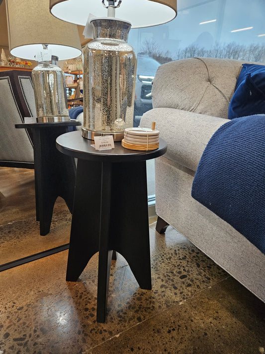 Black 3 legged side table