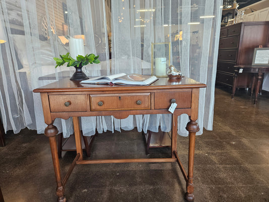Vintage Wooden Desk with 3 drawers