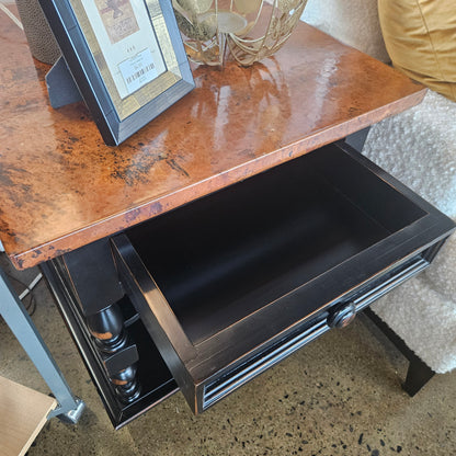 Arhaus Hammered Copper End Table