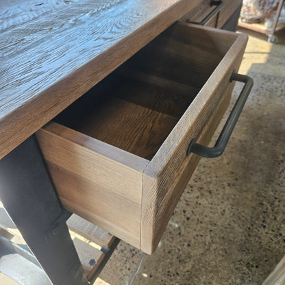 Arhaus light wood sideboard with storage