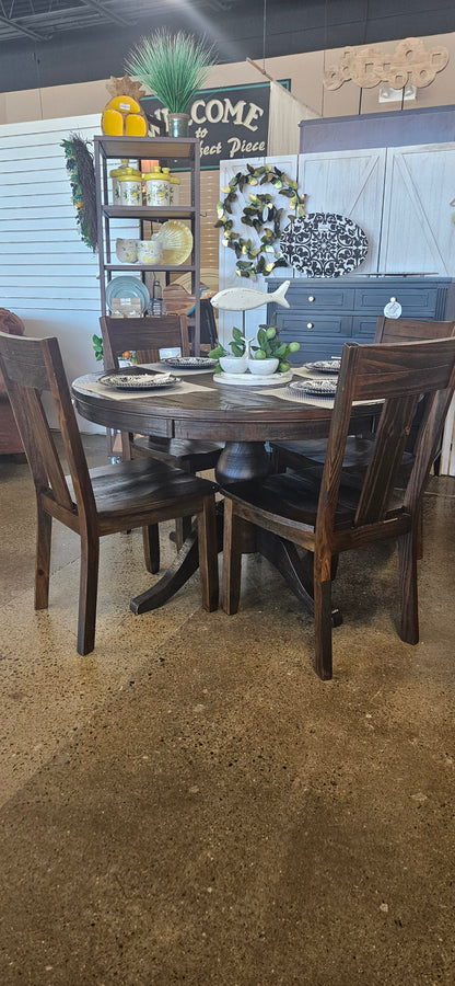 Ashley rustic dining table w/ 4 chairs