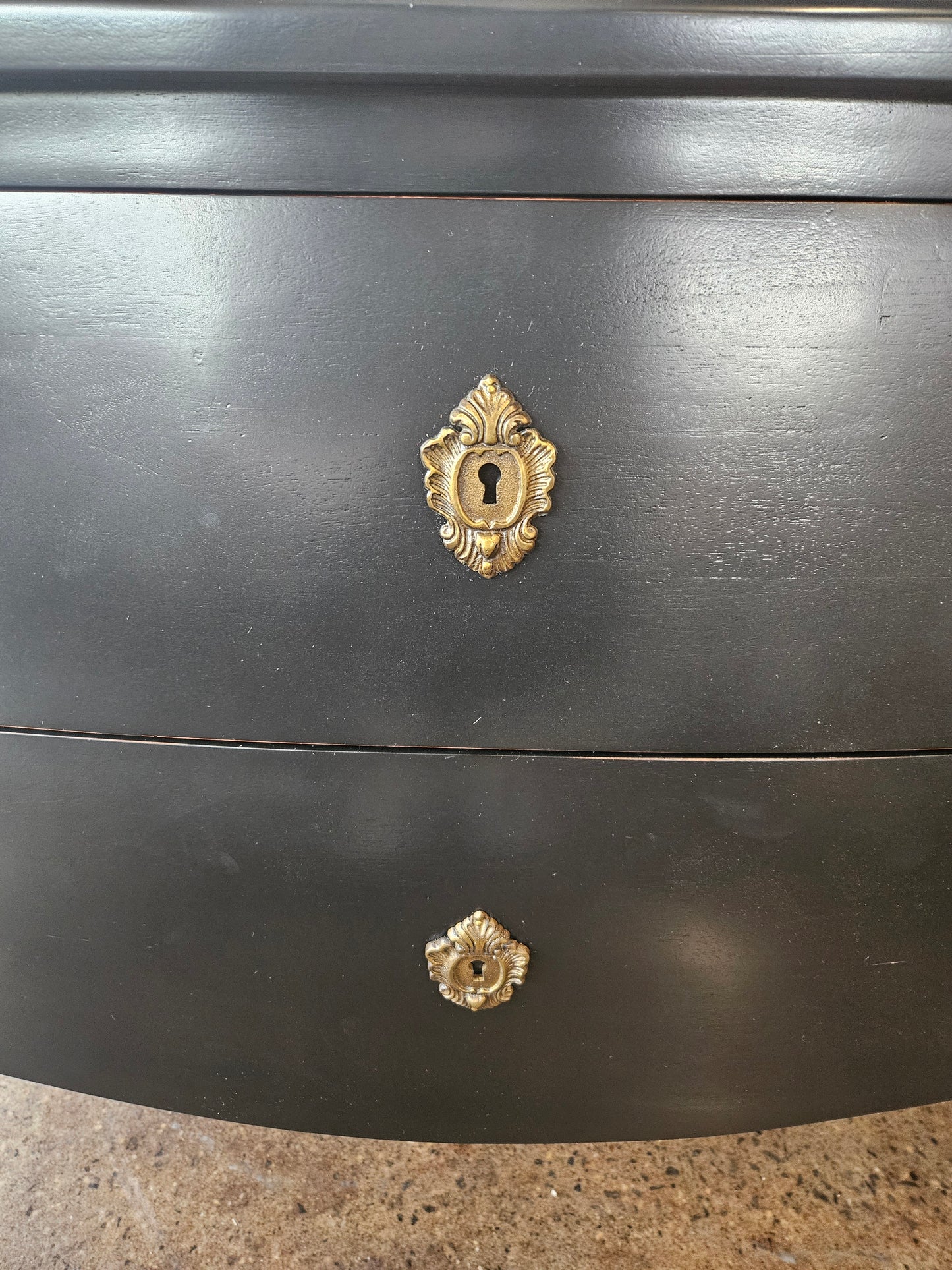 Black Bombay Chest w/ 2 drawers