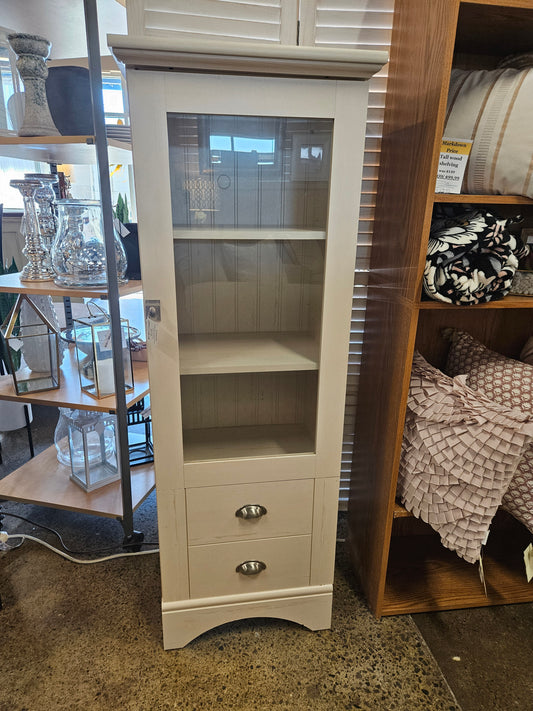 White Single Door Storage Cabinet