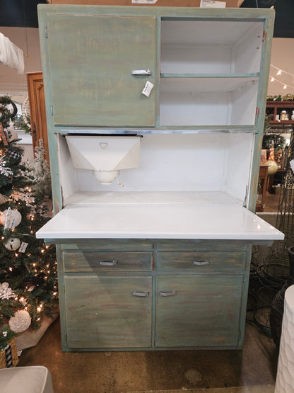Painted Hoosier Cabinet