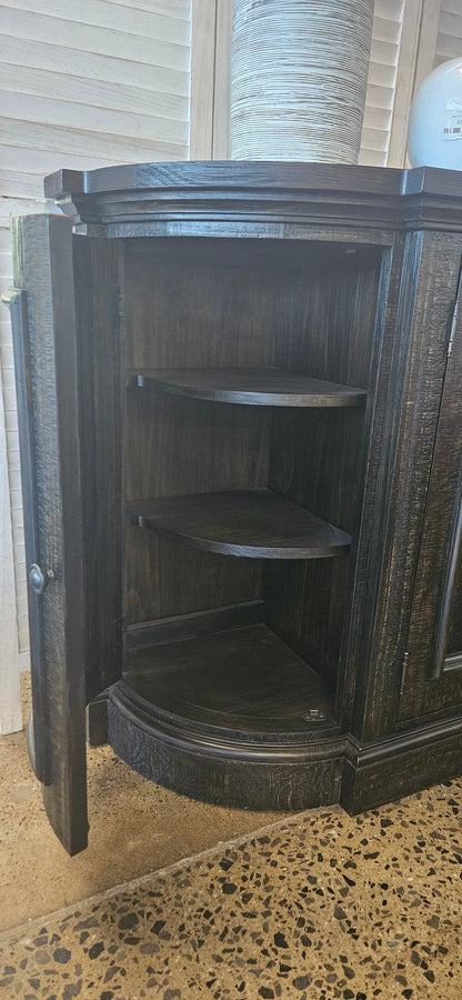 Rustic dark wood sideboard/server