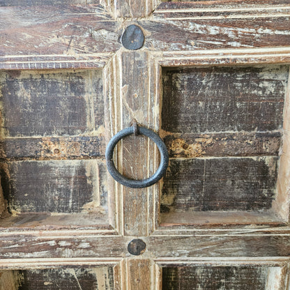 Dark wood rustic sideboard